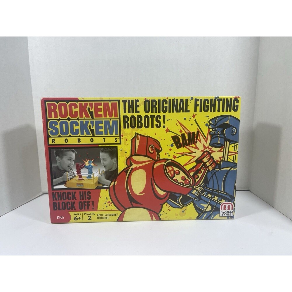 Mattel Games Rock 'Em Sock 'Em Robots Boxing Game